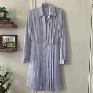 Antonio Melani pleated shirt dress long sleeve